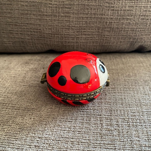 Vintage 1998 House of Lloyd Lucky Ladybug Ceramic Trinket Box - Picture 5 of 12
